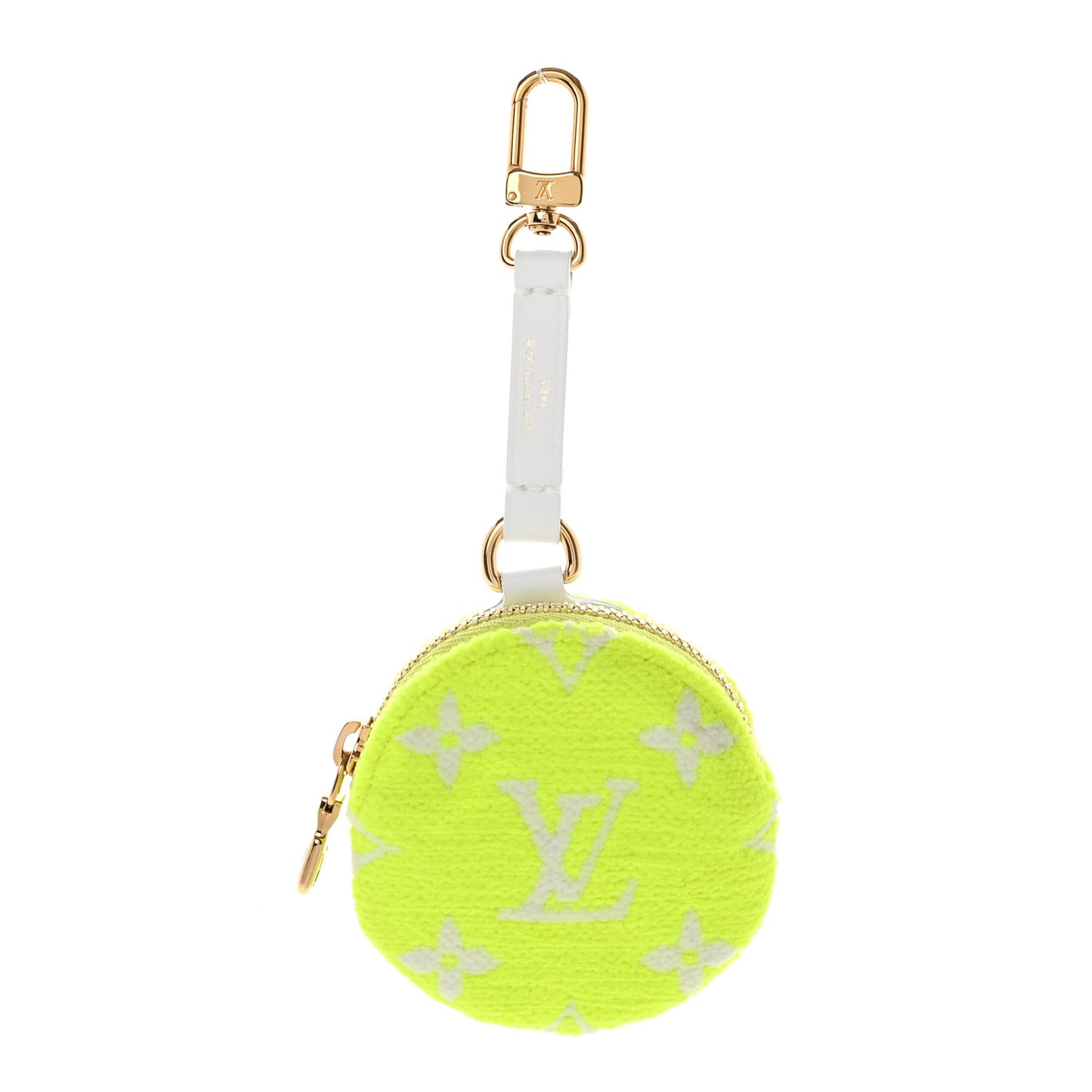 Fabric LV Match Ellipse BB Round Coin Purse Yellow