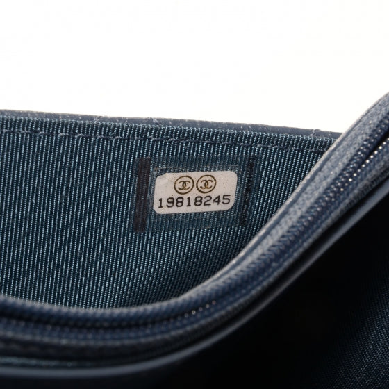 Chanel Caviar Wallet on Chain WOC Blue 8 of 9