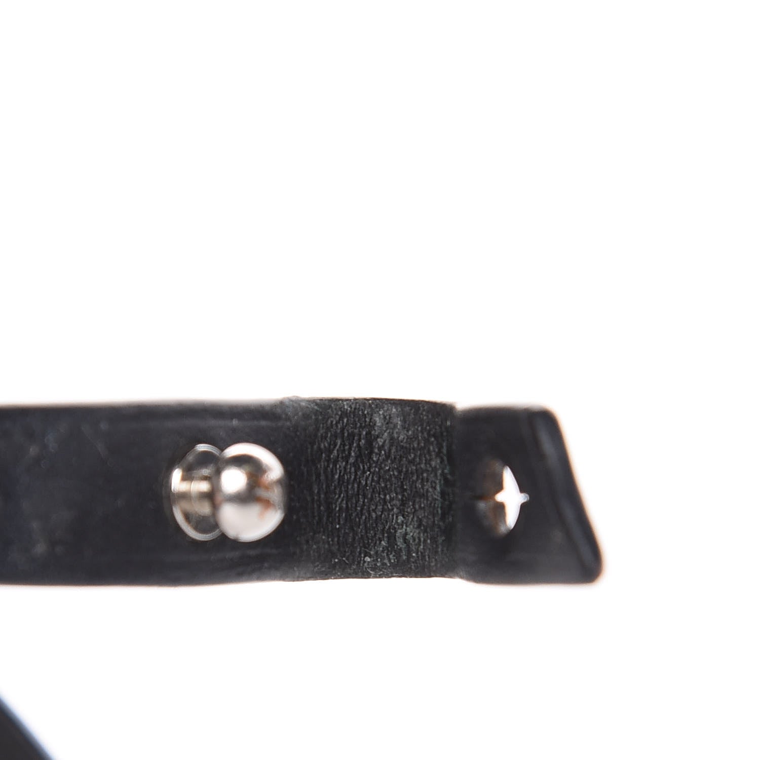 Louis Vuitton Calfskin Mens Archive Bracelet 21 Black 5 of 6