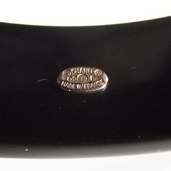 Resin Diamante Bracelet Black