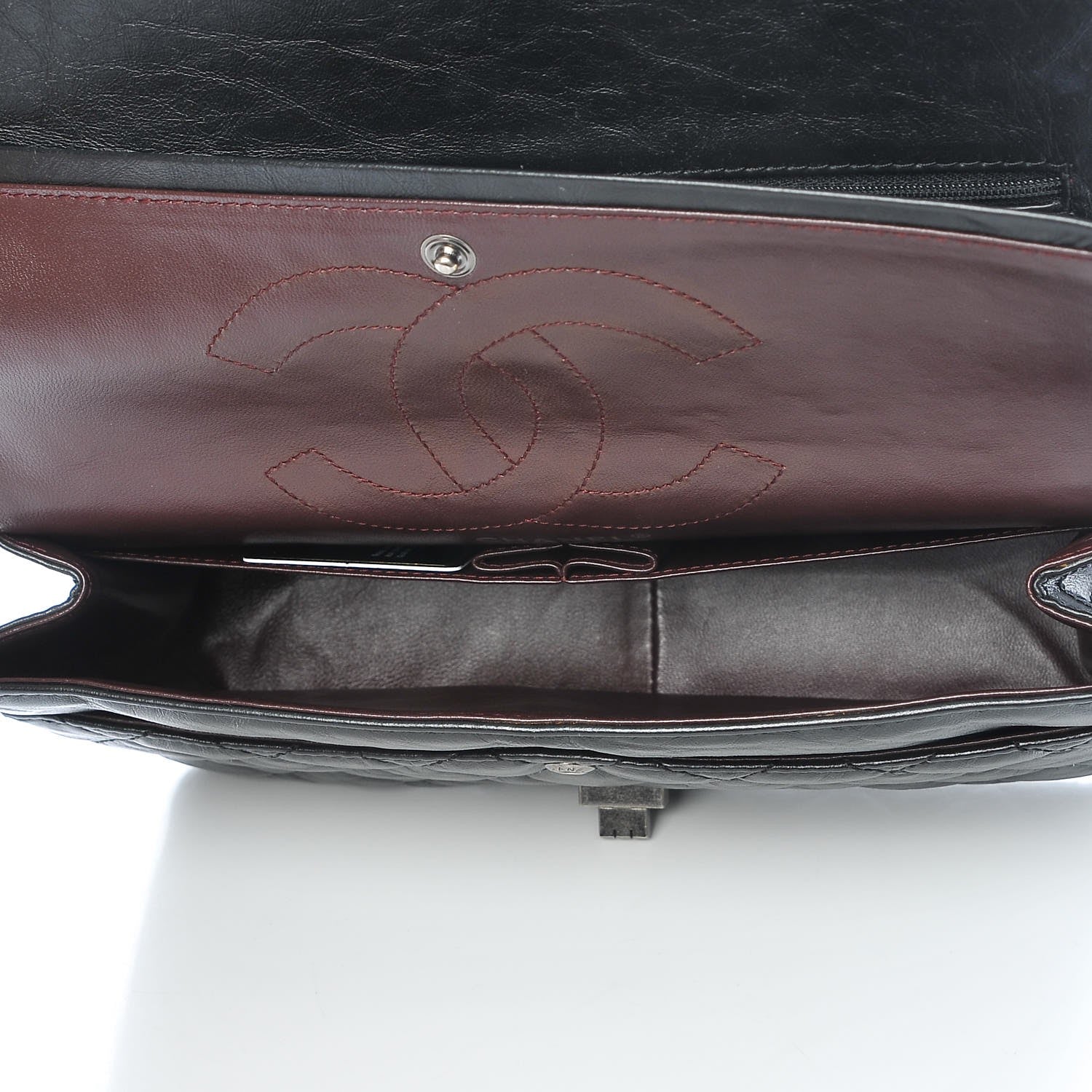 Chanel Aged Calfskin Quilted 2.55 Reissue 226 Flap Black 5 of 7