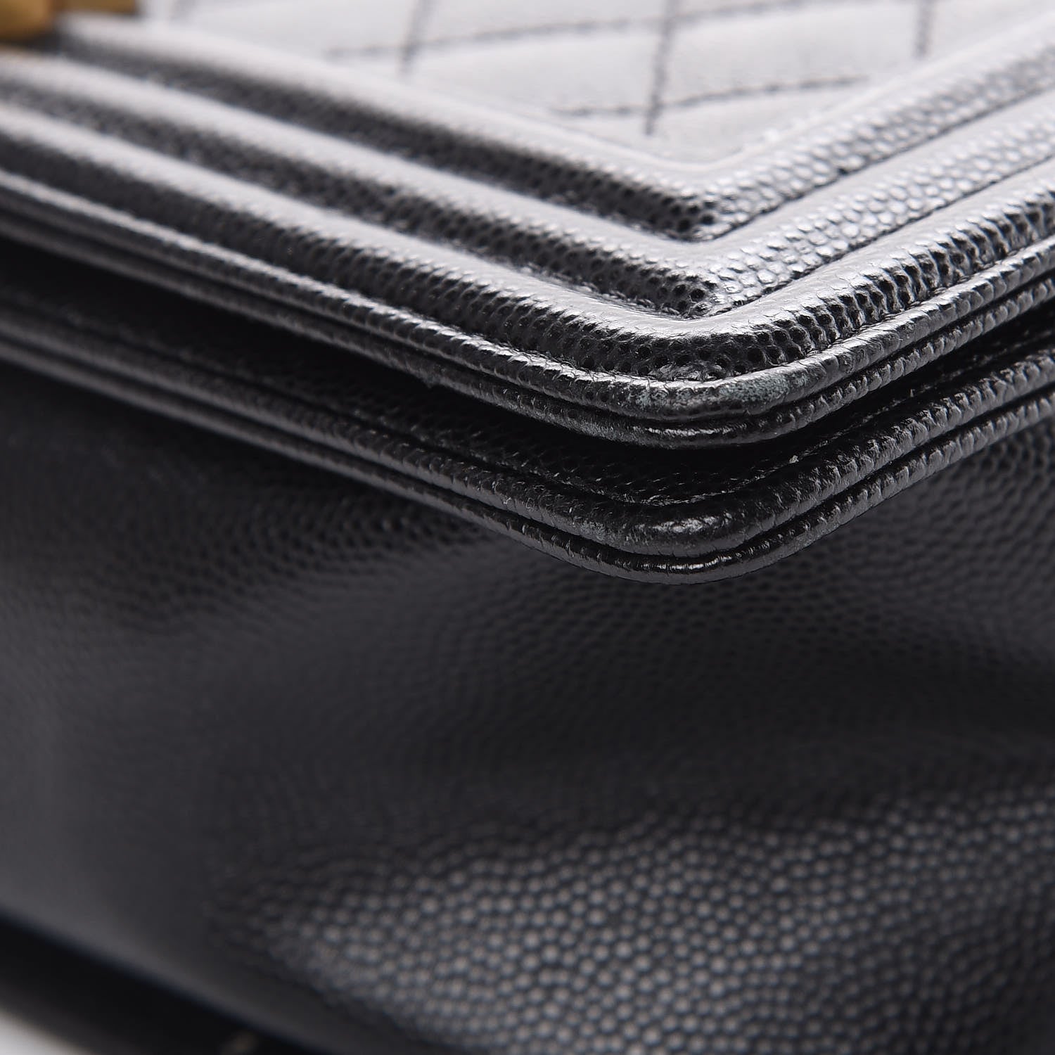 Chanel Caviar Quilted Medium Boy Flap Black 13 of 15