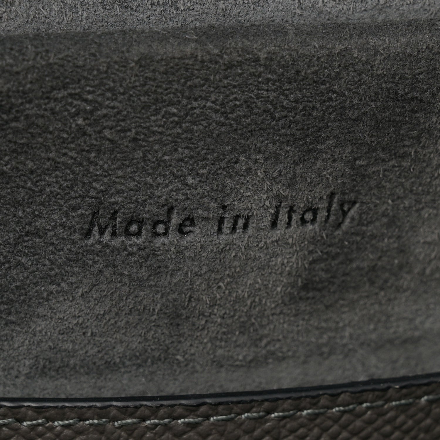 Celine Grained Calfskin Micro Belt Bag Grey 7 of 14