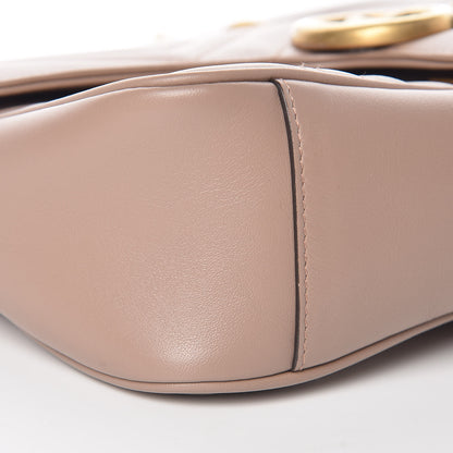 Gucci Calfskin Matelasse Small GG Marmont Shoulder Bag Porcelain Rose 8 of 9
