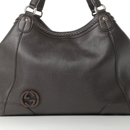 Gucci Pebbled Calfskin Medium Shoulder Bag Brown 8 of 12