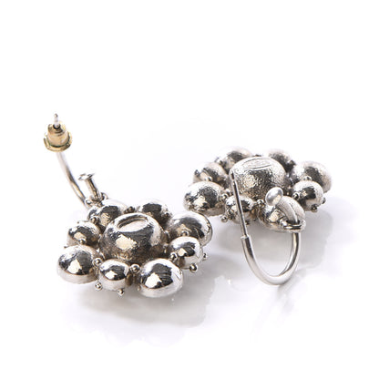Chanel Crystal CC Dangle Earrings Silver 3 of 5