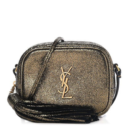 Saint Laurent Lame Nappa Star 3D Monogram Blogger Bag Moss 1 of 9