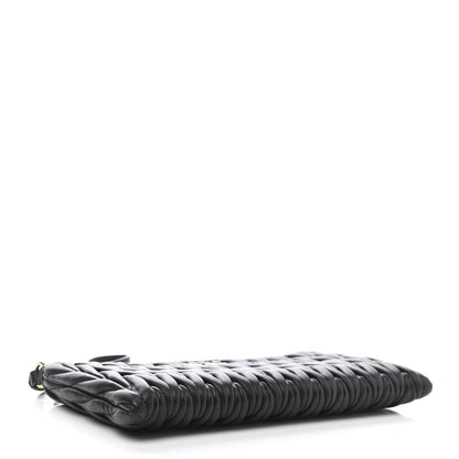 Miu Miu Nappa Matelasse Lux Wristlet Black 4 of 9