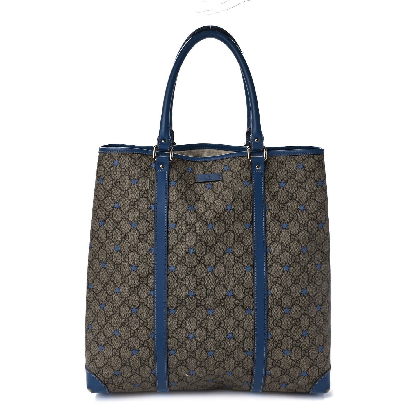 GG Plus Monogram Star Joy Vertical Tote Blue