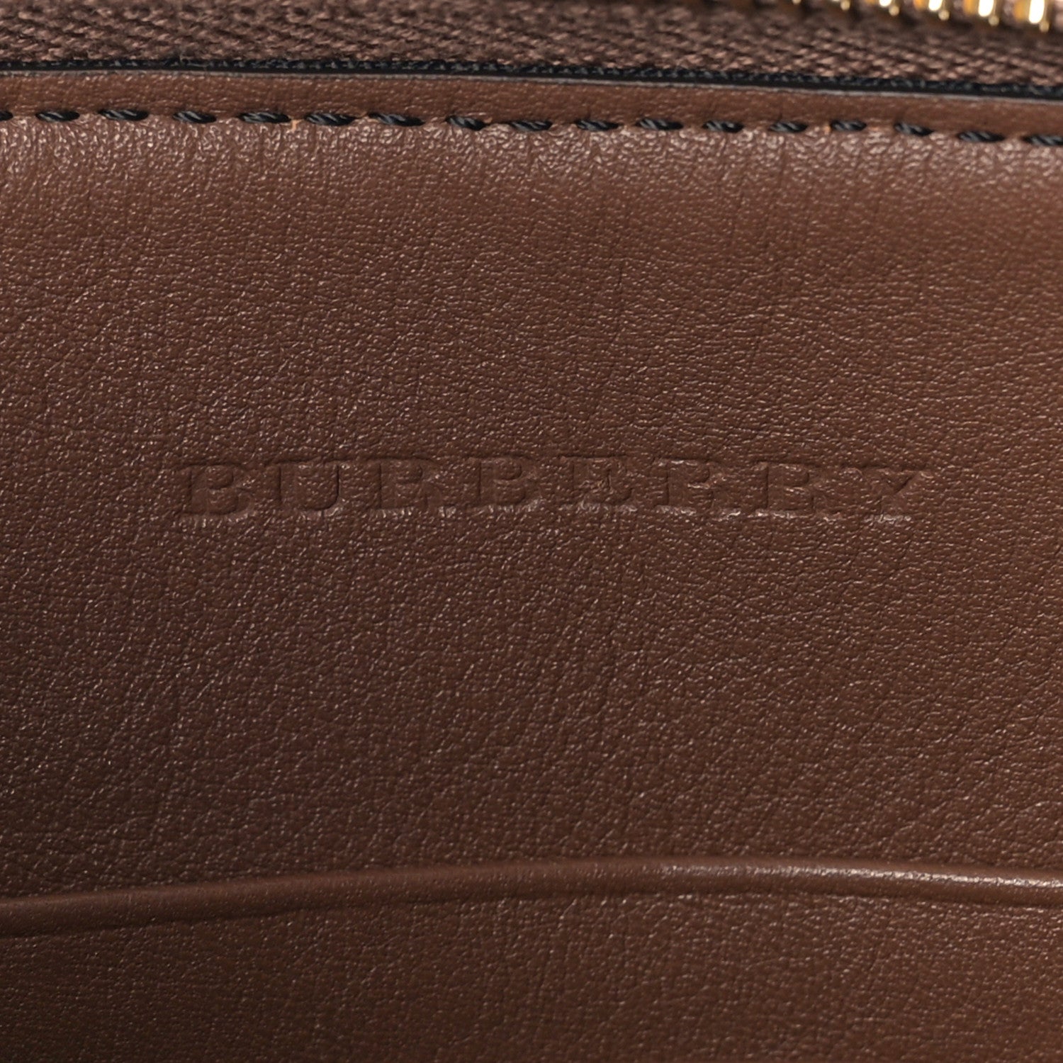 Burberry House Check Derby Peyton Crossbody Clutch Bag Tan 6 of 9