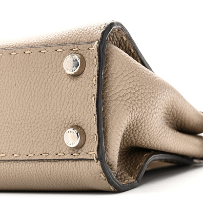 Fendi Cuoio Romano Snakeskin Selleria Mini Peekaboo Iconic Satchel Roccia Corda 10 of 10