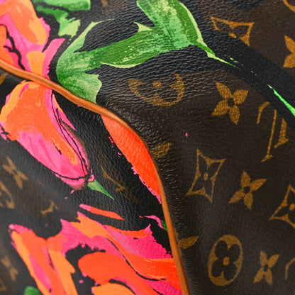 Louis Vuitton Monogram Roses Keepall 50 8 of 15