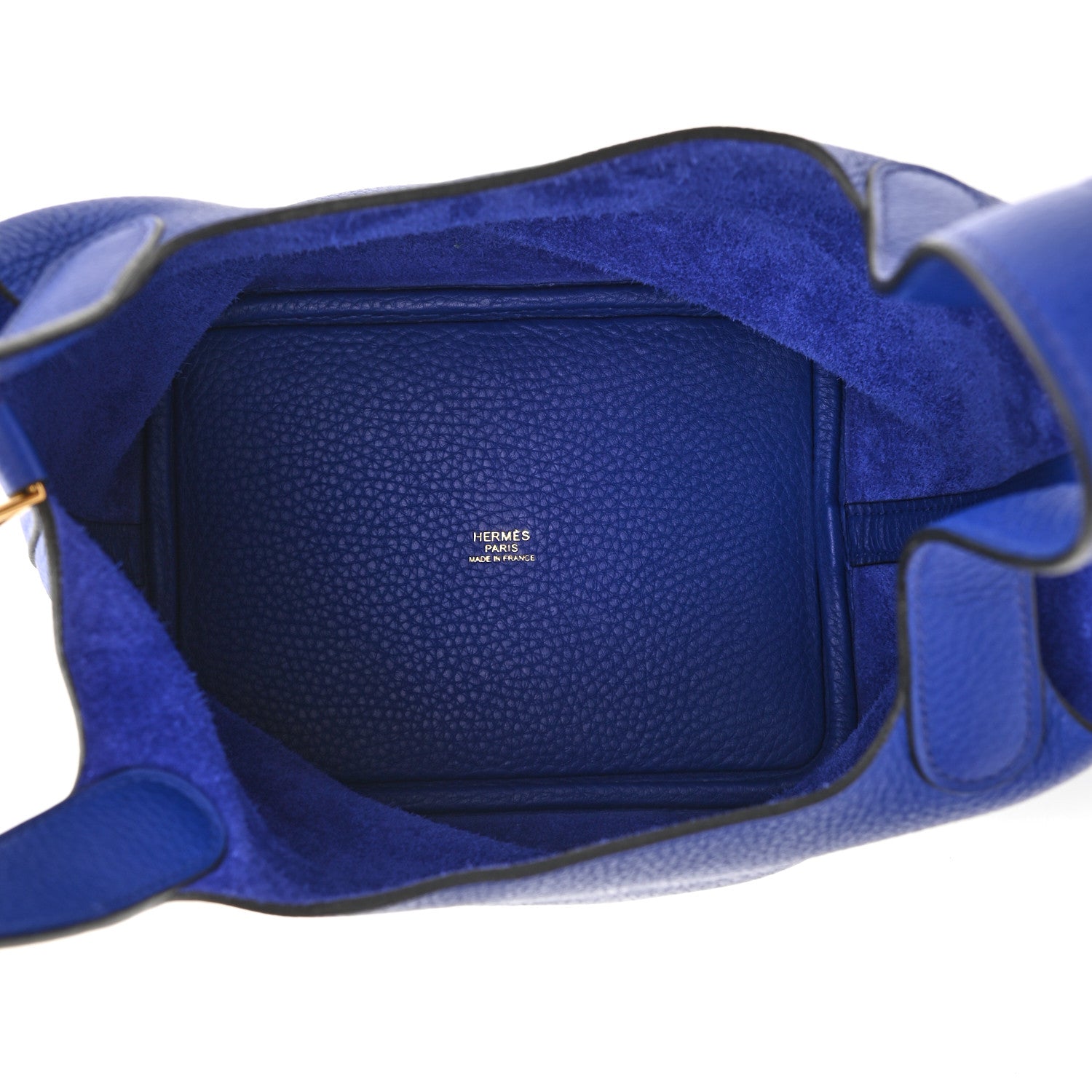 Hermes Taurillon Clemence Picotin Lock 18 PM Bleu Electrique 5 of 10