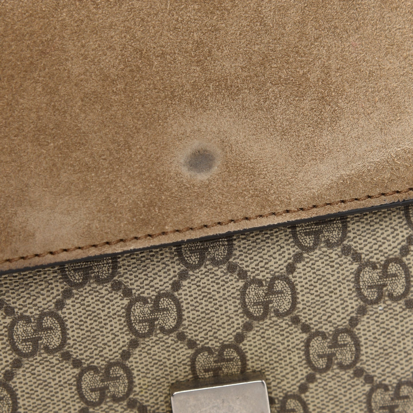 GG Supreme Monogram Mini Dionysus Shoulder Bag Taupe
