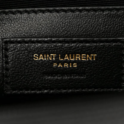 Saint Laurent Grain De Poudre Medium Classic Monogram Kate Satchel Black 6 of 10