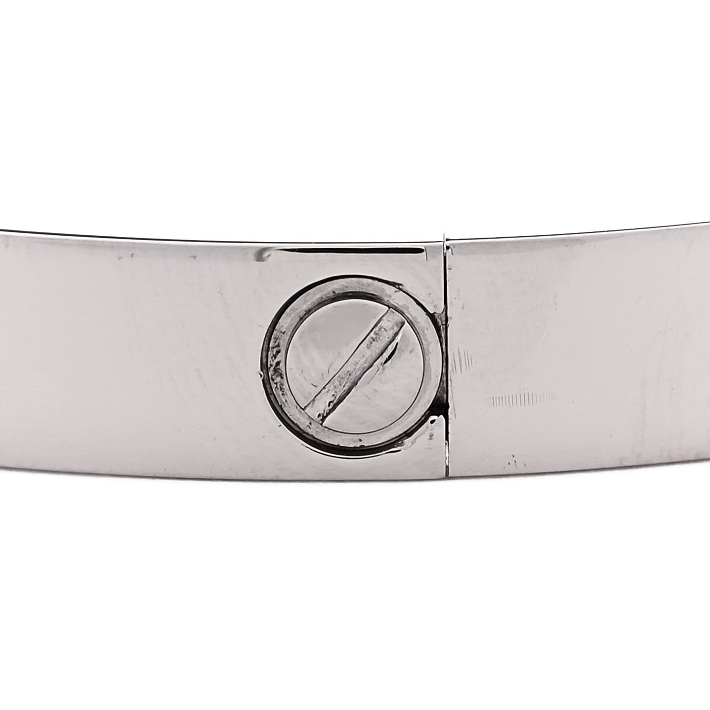 18K White Gold LOVE Bracelet 16
