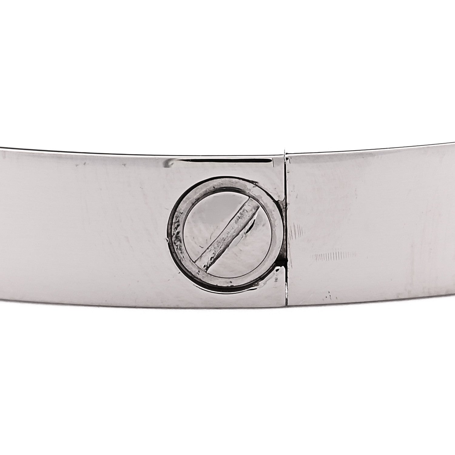 Cartier 18K White Gold LOVE Bracelet 16 5 of 7