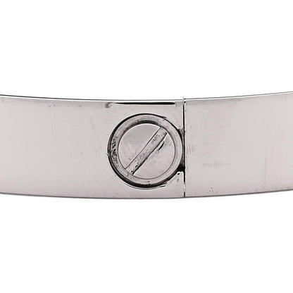 Cartier 18K White Gold LOVE Bracelet 16 5 of 7