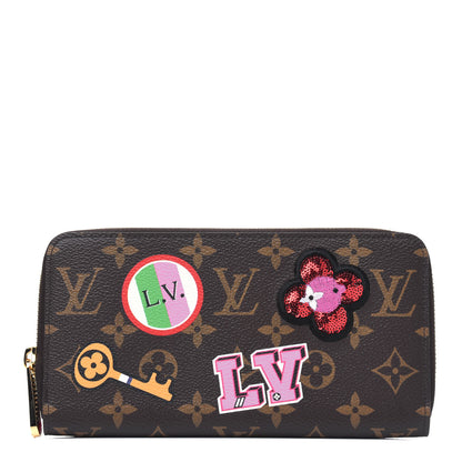 Louis Vuitton Monogram Travel Stickers Zippy Wallet 1 of 4