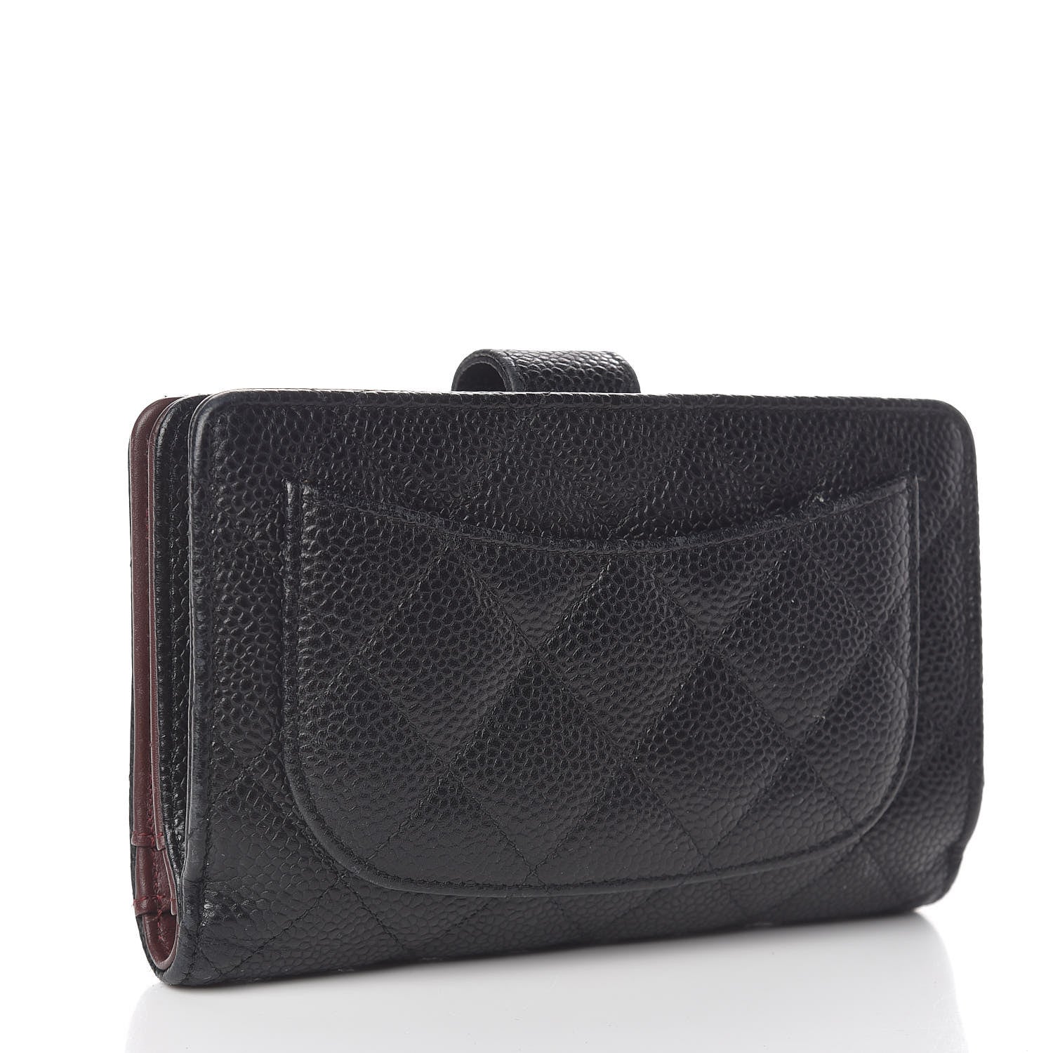 Chanel Caviar Quilted Zipped Pocket Wallet Black 3 of 8