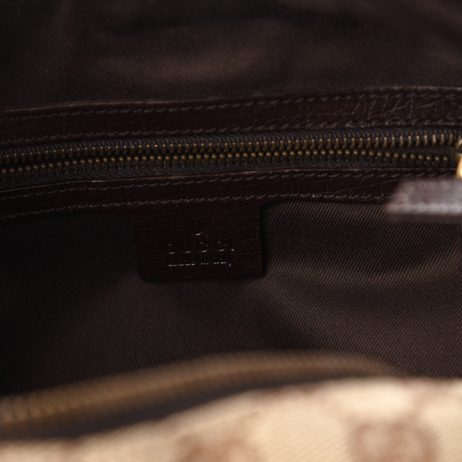 Gucci Monogram Medium Horsebit Chain Hobo Dark Brown 8 of 11