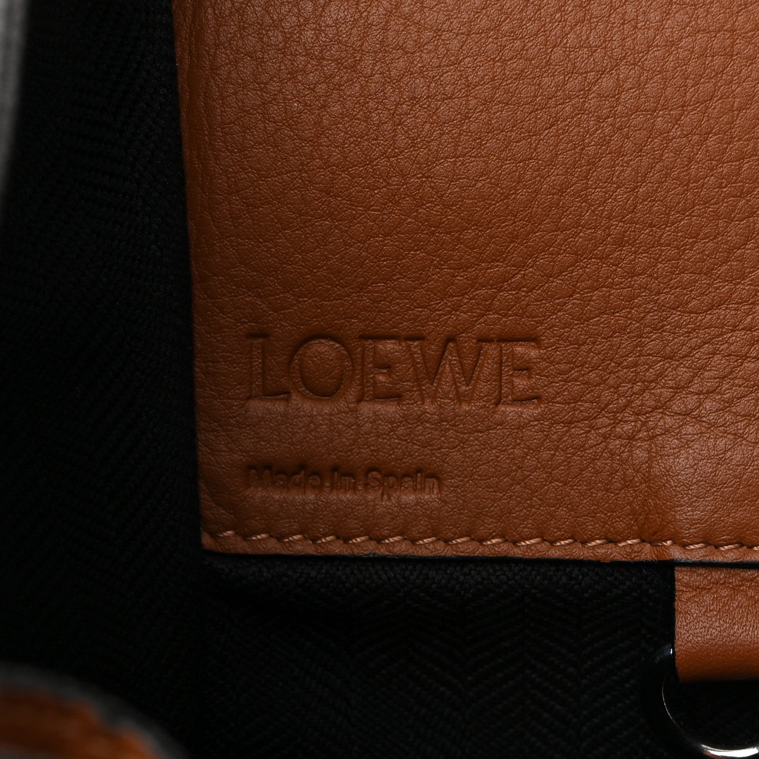 Loewe Grained Calfskin Small Hammock Shoulder Bag Tan 6 of 10