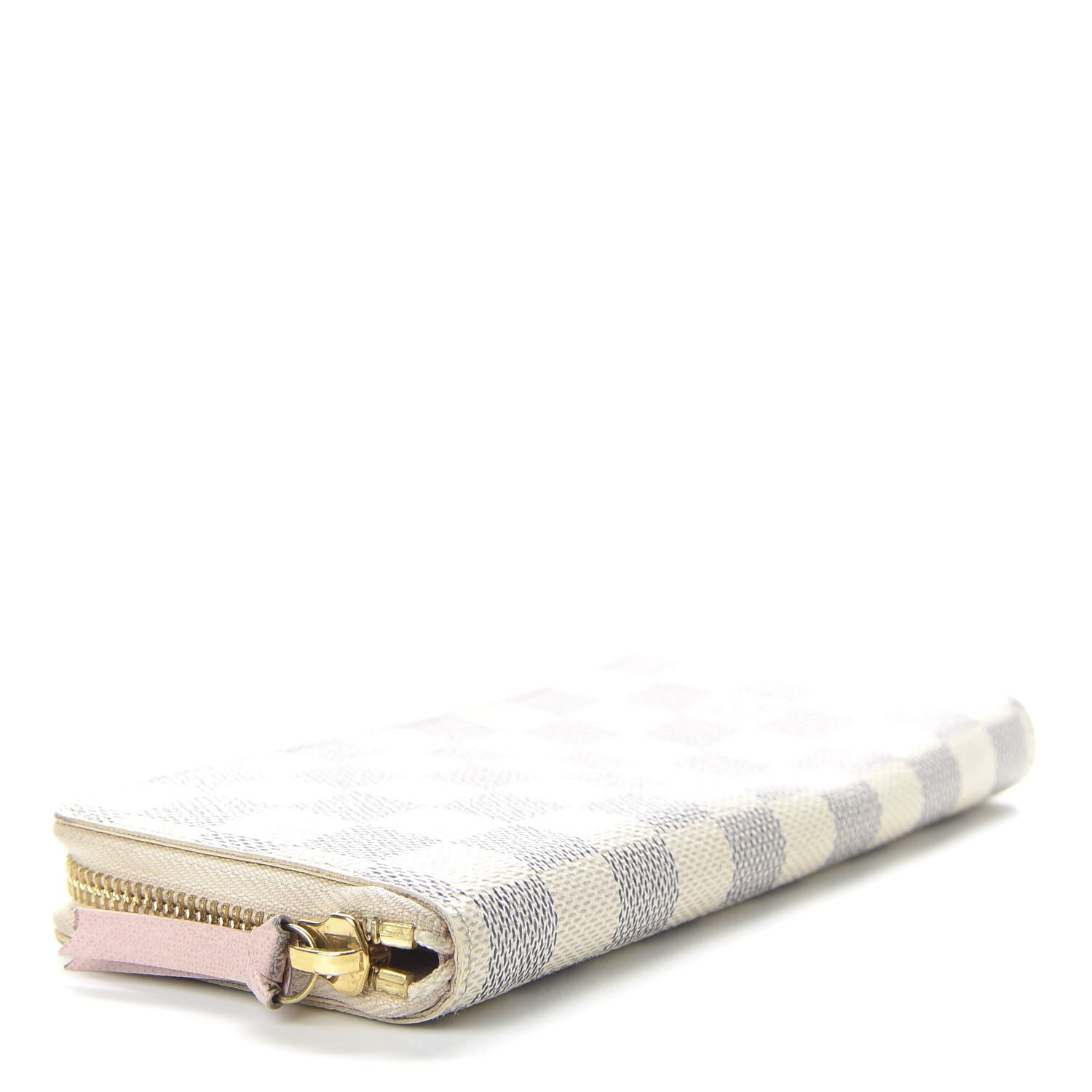 Louis Vuitton Damier Azur Clemence Wallet Rose Ballerine 4 of 9