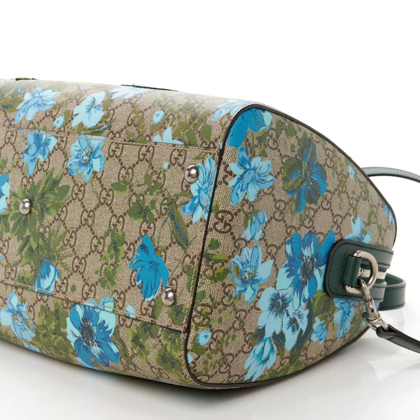 GG Supreme Monogram Bloom Butterfly Embroidered Medium Boston Green