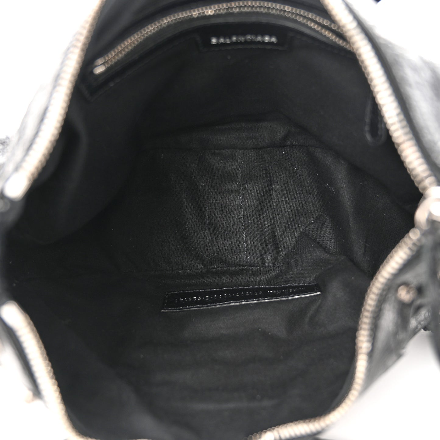 Agneau Arena Small Le Cagole Shoulder Bag Black