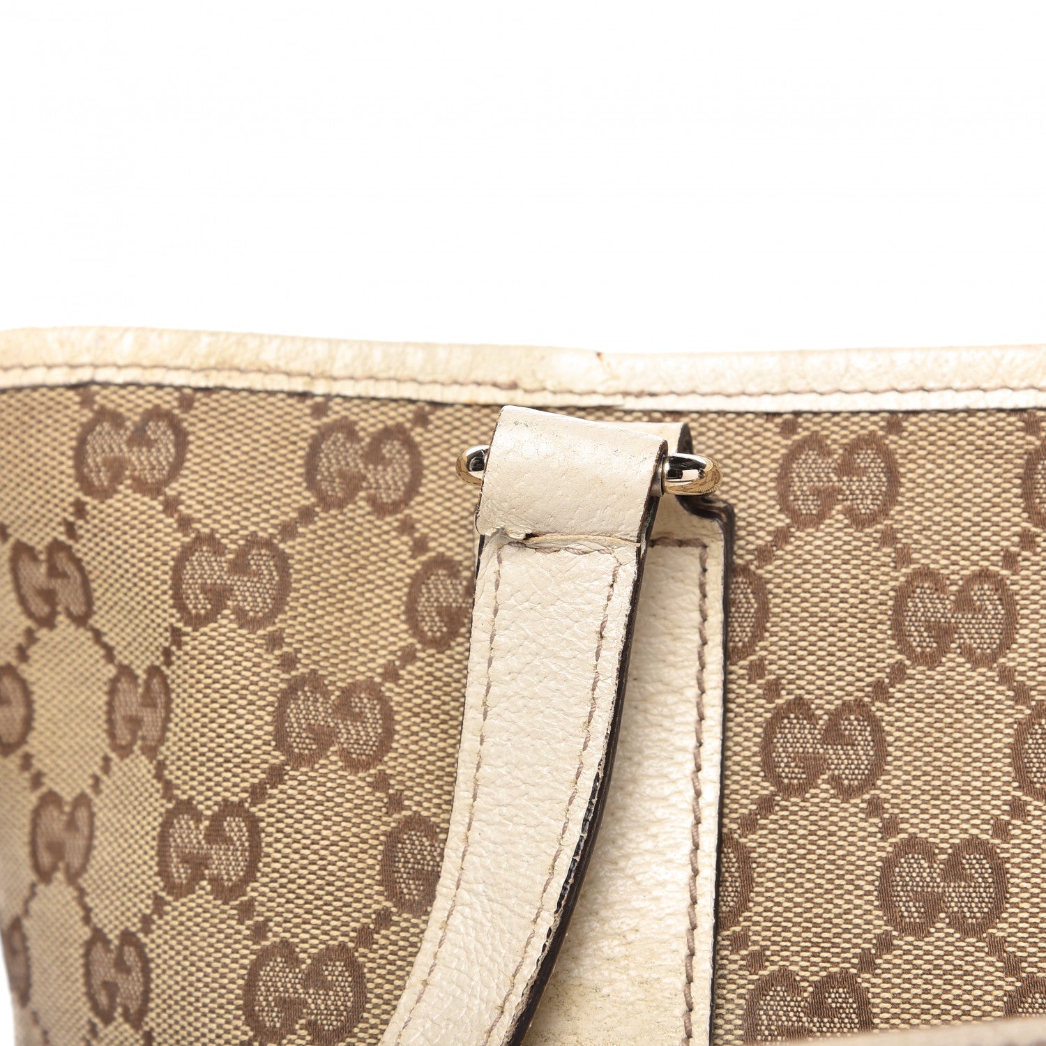 Gucci Monogram Charmy Tote Off White 13 of 14
