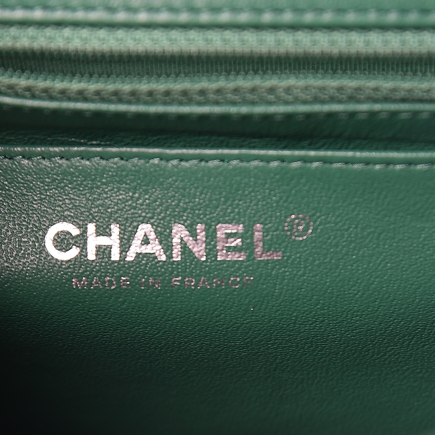 Chanel Lambskin Quilted Mini Square Flap Green 6 of 9