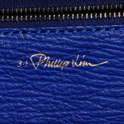 3.1 Phillip Lim 3.1 Textured Calfskin Medium Pashli Satchel Cobalt Blue 6 of 10
