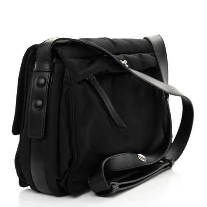 Prada Re-Nylon Vitello Padded Large Flap Shoulder Bag Black 3 of 10