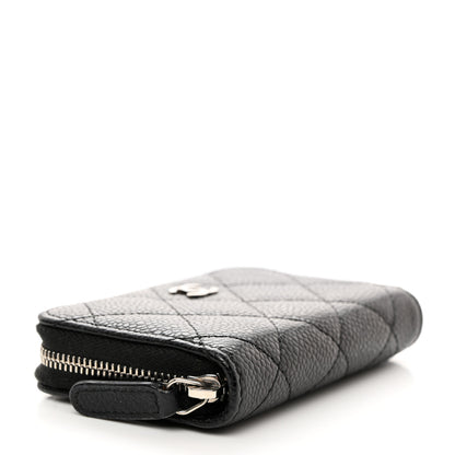 Chanel Caviar Quilted Zip Coin Purse Black 4 of 10