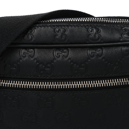 Gucci GG Calfskin Embossed Emblem Small Crossbody Bag Black 7 of 10