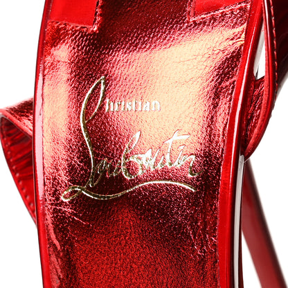 Christian Louboutin Patent Psychic Loubi Queen Alta 150 Platform Sandals 38 Loubi 6 of 7