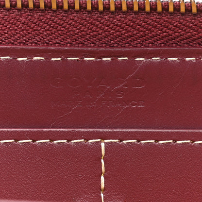 Goyard Goyardine Matignon Zip Around GM Wallet Burgundy 9 of 16