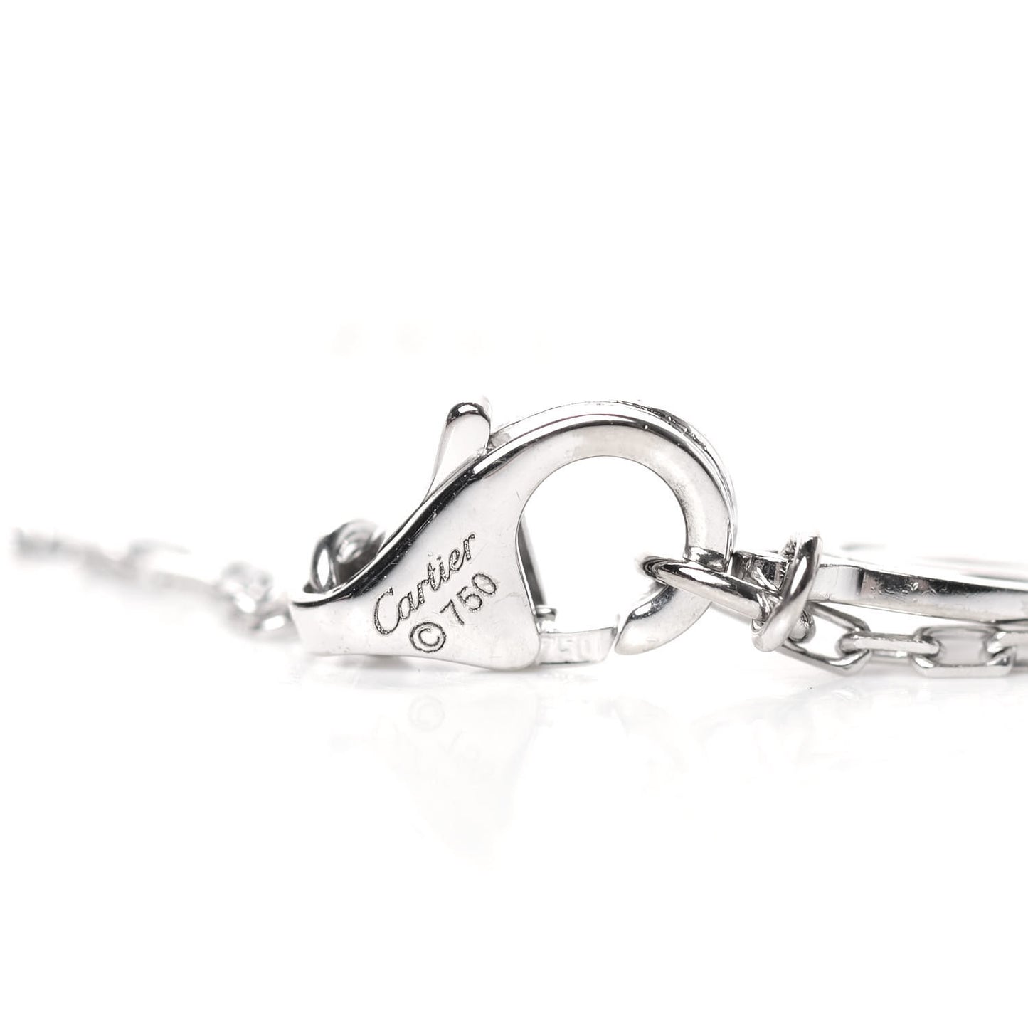 18K White Gold Diamond LM D'Amour Pendant Necklace