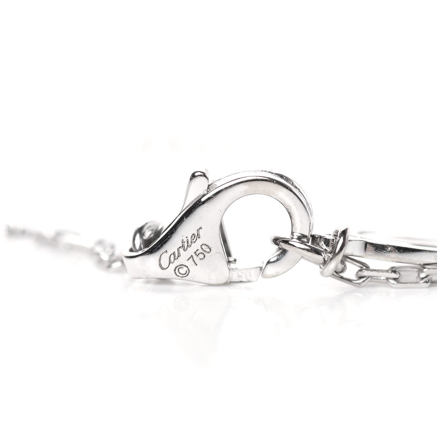 Cartier 18K White Gold Diamond LM D'Amour Pendant Necklace 4 of 6