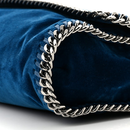 Stella McCartney Velvet Falabella Crossbody Bag Blue 10 of 10