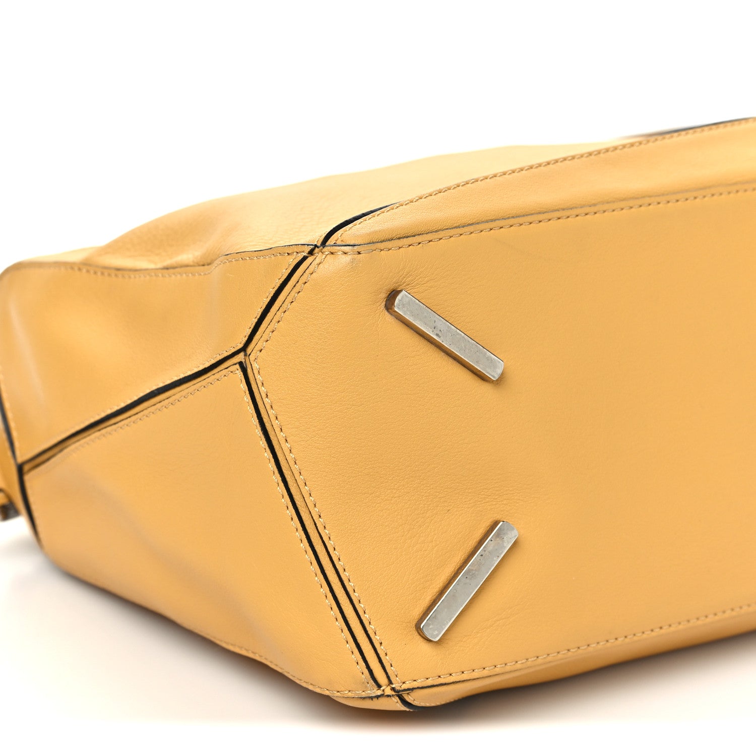 Loewe Calfskin Medium Puzzle Bag Yellow 7 of 10
