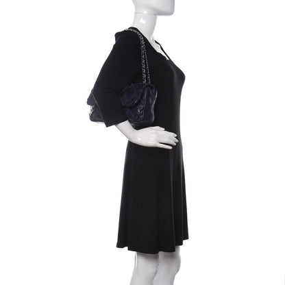 Chanel Calfskin Medium Ultra Stitch Flap Navy 2 of 10