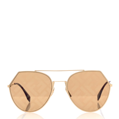 Fendi Metal Geometric FF Sunglasses FF 0194/S Gold 2 of 6