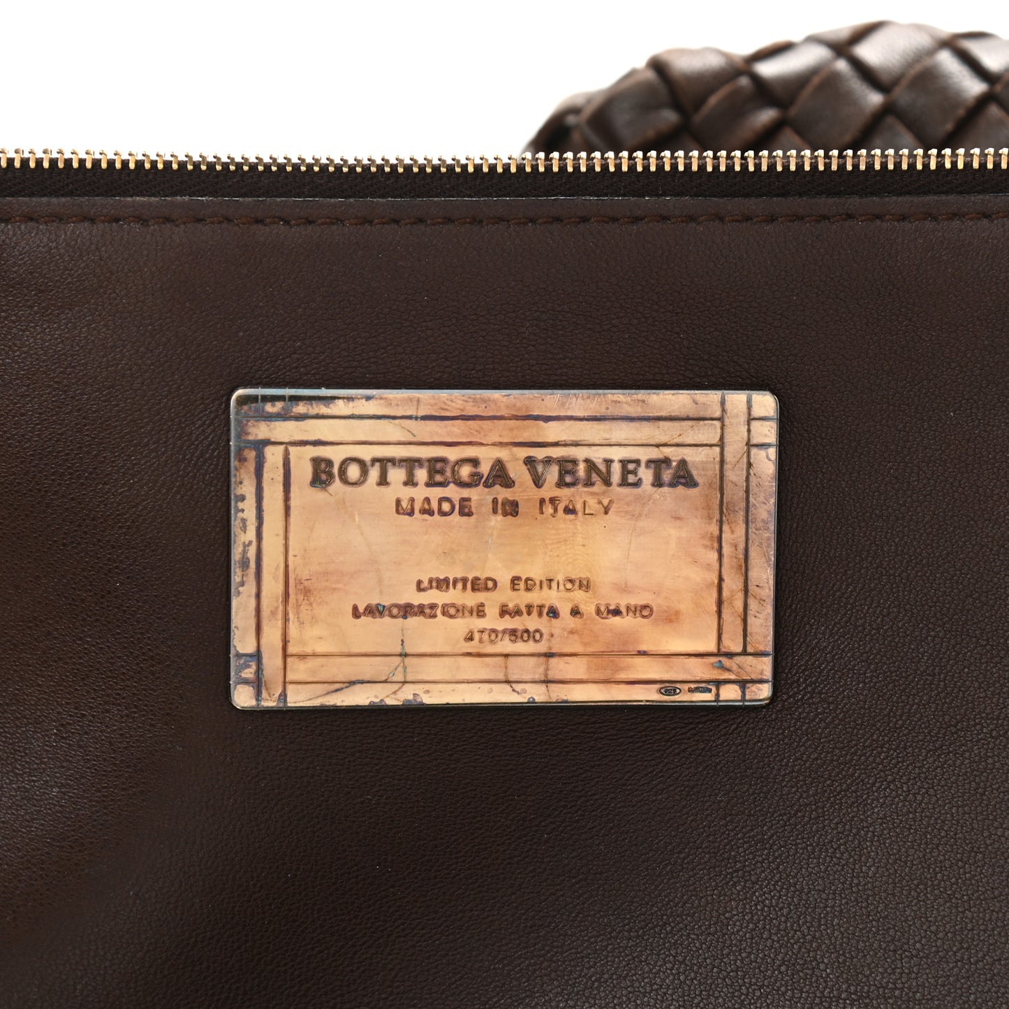 Nappa Intrecciato Medium Cabat Ebano