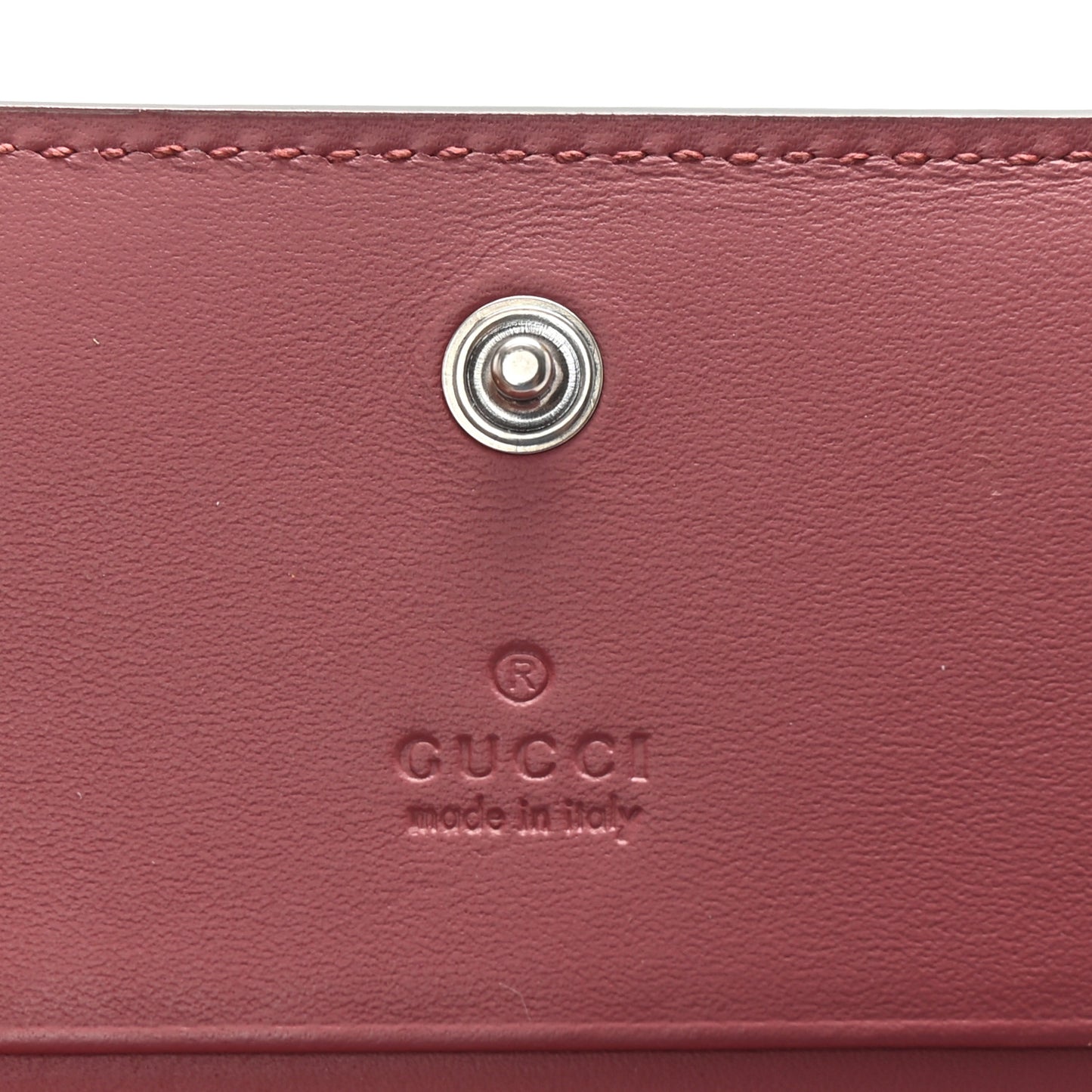 GG Supreme Monogram Blooms Card Case Beige Multicolor Dry Rose
