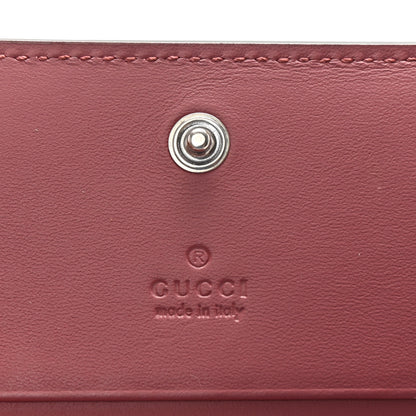 Gucci GG Supreme Monogram Blooms Card Case Beige Multicolor Dry Rose 6 of 8