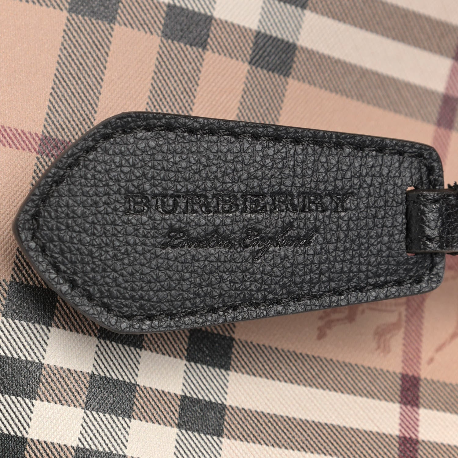 Burberry Haymarket Check Colours Small Lorne Bucket Crossbody Black 9 of 9