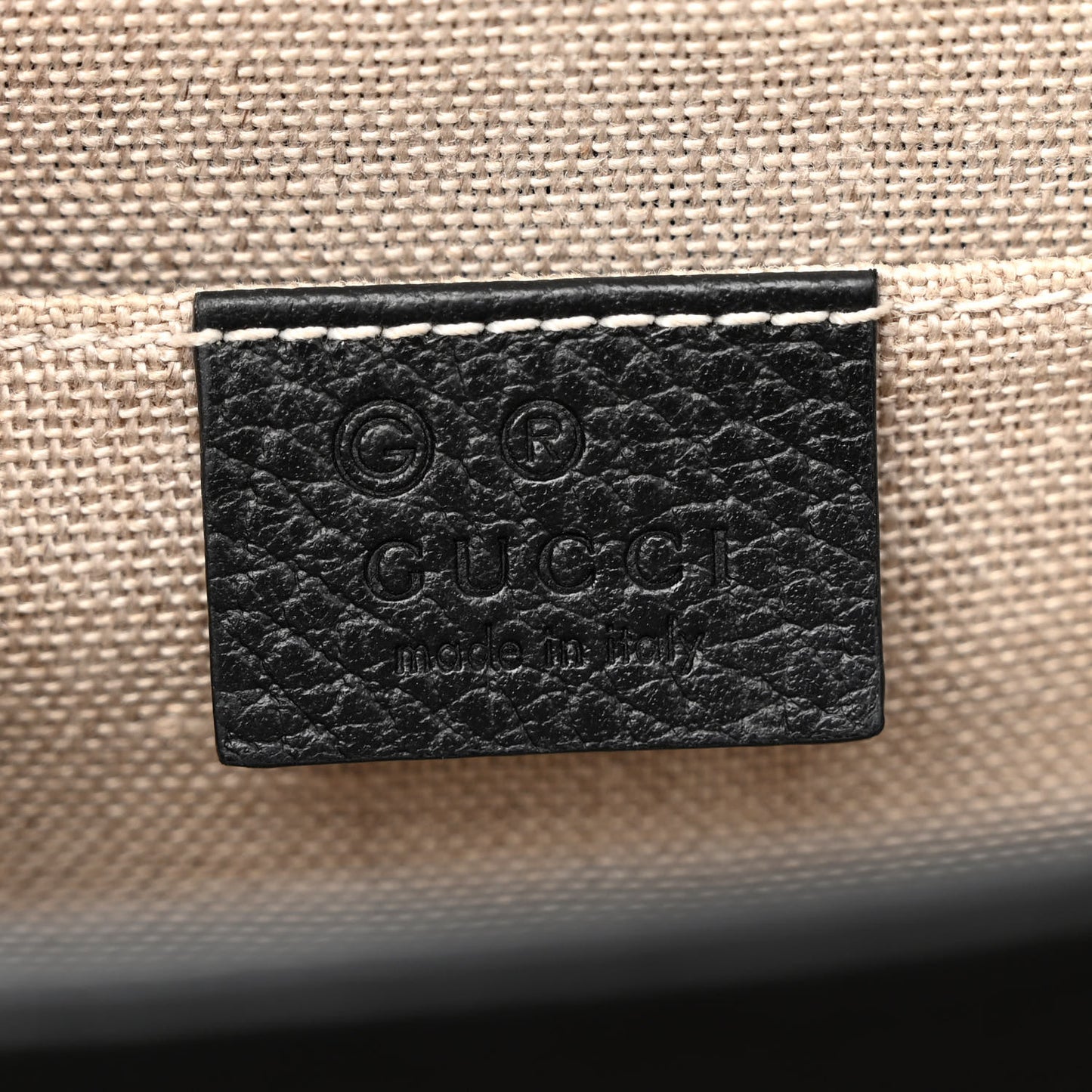 Dollar Calfskin Small Interlocking G Shoulder Bag Black