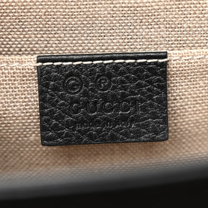 Gucci Dollar Calfskin Small Interlocking G Shoulder Bag Black 6 of 14