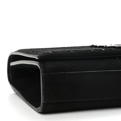 Saint Laurent Suede Sequin Small Classic Monogram Kate Satchel Black 9 of 11
